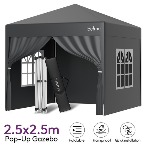 Pop gazebo x 2 - 2.5m, 2.5m