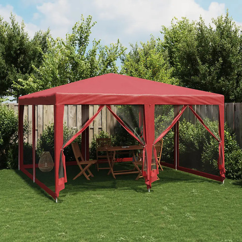 Walplus red party tent 4x4m - party,