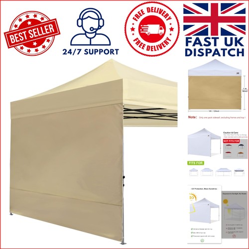 Beige waterproof gazebo - waterproof, side