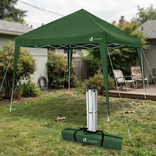 Portable 3x3m green gazebo - portable,