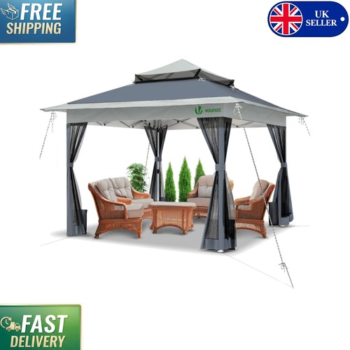 Grey garden gazebo - garden, with