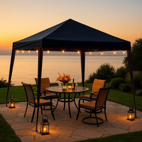 Easy gazebo marquee - up,